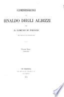 Commissioni di Rinaldo Degli Albizzi per il Comune di Firenze dal 1399 al 1433