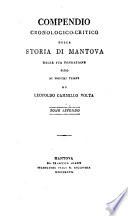 Compendio cronologico-critico della storia di Mantova dalla sua fondazione sino ai nostri tempi