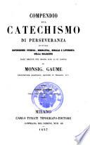 Compendio del catechismo di perseveranza