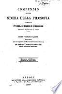 Compendio della storia della filosofia