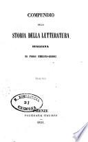 Compendio della storia della letteratura italiana