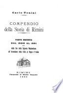 Compendio della storia di Rimini: Dal 1500 al 1861