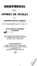 Compendio della Storia di Sicilia. Terza edizione
