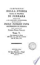 Compendio della storia sacra e politica di Ferrara