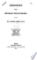 Compendio della storia Veliterna scritto dal sacerdote Tommaso Bauco
