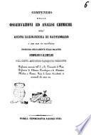 Compendio delle osservazioni ed analisi chimiche sull'acqua salsojodica di Castrocaro e suo uso in medicina, prodigiosa specialmente nelle malattie scrofolose e glandulari del dott. Antonio Targioni Tozzetti