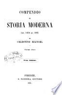 Compendio di storia moderna dal 1454 al 1861