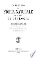Compendio Di Storia Naturale Con Un Sunto Di Geologia. Quarta Ed. Interamente Rifatta con figure intercalate nel testo