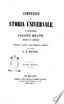 Compendio di storia universale di monsignore Jacopo Brand