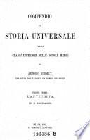 Compendio di storia universale per le classi inferiori delle scuole medie