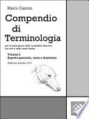 Compendio di Terminologia - Vol. I