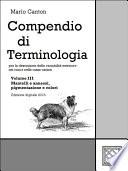 Compendio di Terminologia - Vol. III