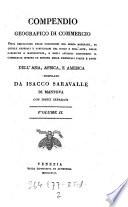 Compendio geografico di commercio ... dell' Europa (Asia, Africa ed America)