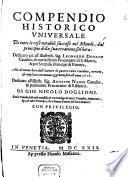 Compendio historico universale