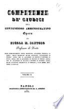 Competenze de Giudici del contenzioso amministrativo opera di Nicola M. Santoro