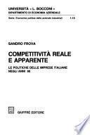 Competitività reale e apparente