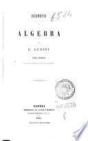 Complemento agli elementi d'algebra