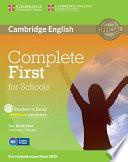 Complete First for Schools Student's Book without Answers with CD-ROM