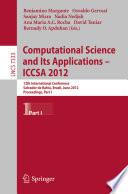 Computational Science and Its Applications -- ICCSA 2012