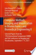 Computer Methods, Imaging and Visualization in Biomechanics and Biomedical Engineering II