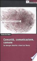 Comunità, comunicazione, comune