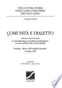 Comunità e dialetto