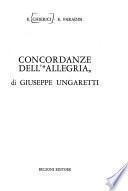 Concordanze dell'Allegria di Giuseppe Ungaretti