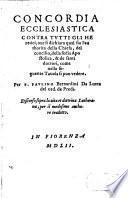 Concordia ecclesiastica contra tutti gli Heretici