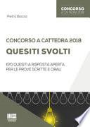 Concorso a cattedra 2018. Quesiti svolti