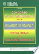 Concorso allievi marescialli della guardia di finanza. Prova orale di cultura generale