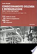 Condizionamento dell'aria e refrigerazione. Teoria e calcolo degli impianti