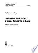 Condizione della donna e lavoro femminile in Italia