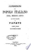 Condizioni del popolo italiano nel Medio-evo