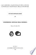 Conferenza annuale della ricerca