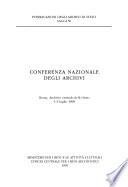 Conferenza nazionale degli archivi