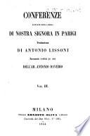 Conferenze recitate nella Chiesa di Nostra Signora in Parigi