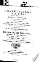 Confutazione de' rilievi fatti dal signor --- perito consigliario su l'amministrazione della Corte di Susano (etc.)