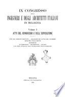 ... Congresso degli ingegneri ed architetti italiani atti