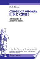 Conoscenza ordinaria e senso comune
