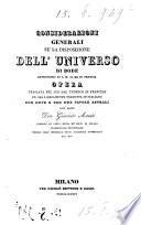 Considerazioni generali su la disposizione dell'universo di Bode ...