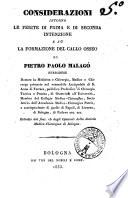Considerazioni intorno le ferite di prima e di seconda intenzione e su la formazione del callo osseo
