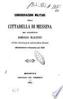 Considerazioni militari sulla cittadella di Messina