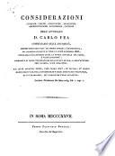 Considerazioni storiche, fisiche, geologische, idrauliche, architettoniche, economiche, critiche sul disastro accaduto in Tivoli il di 16. novembre 1826