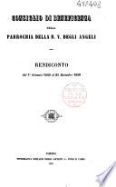 Consiglio di beneficenza della parrochia della B. V. degli angeli