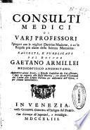 Consulti medici di varj professori