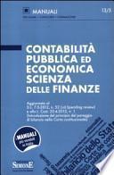 Contabilità pubblica ed economica scienza delle finanze