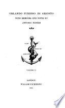 Containing, Orlando Furioso, Cantos IX. To XXII.