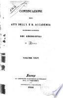 Continuazione degli Atti dell'Imp. e Reale Accademia economico-agraria dei Georgofili di Firenze