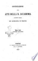 Continuazione degli Atti dell'Imp. e Reale Accademia economico-agraria dei Georgofili di Firenze