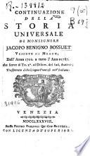Continuazione della Storia universale